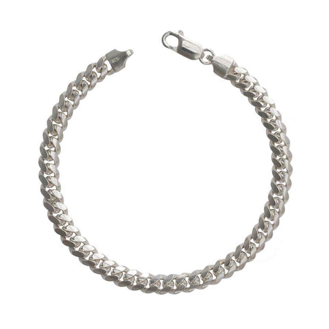 Silver Cuban Link Bracelet